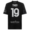 Officiële Voetbalshirt AC Milan Theo Hernandez 19 Vierde 2023-24 Zwarte - Heren